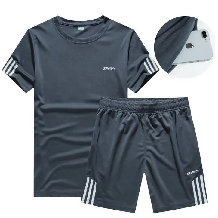 Men's Casual Shorts Suit Sportswear Sets with Brand Sweatshirt & Pant Nexellus