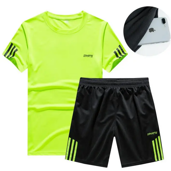 Men's Casual Shorts Suit Sportswear Sets with Brand Sweatshirt & Pant Nexellus