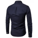 Men's casual slim cotton oxford solid color large size bottom shirt Nexellus