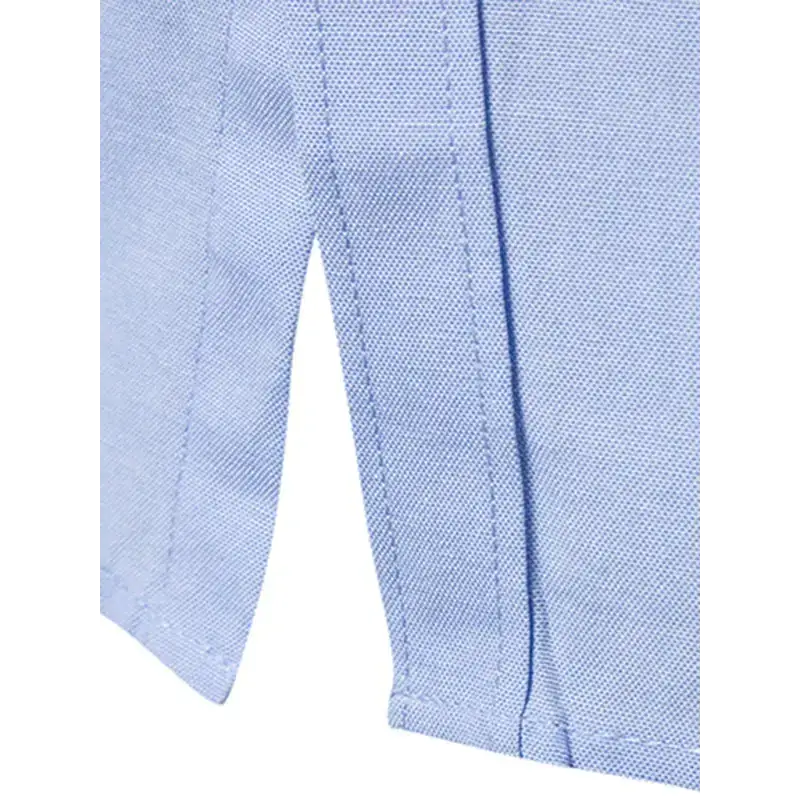 Men's casual slim cotton oxford solid color large size bottom shirt Nexellus