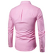 Men's casual slim cotton oxford solid color large size bottom shirt Nexellus