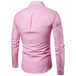 Men's casual slim cotton oxford solid color large size bottom shirt Nexellus