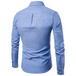 Men's casual slim cotton oxford solid color large size bottom shirt Nexellus