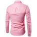 Men's casual slim cotton oxford solid color large size bottom shirt Nexellus