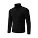 Men's casual solid color sweater half zipper pullover stand collar Nexellus