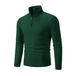 Men's casual solid color sweater half zipper pullover stand collar Nexellus