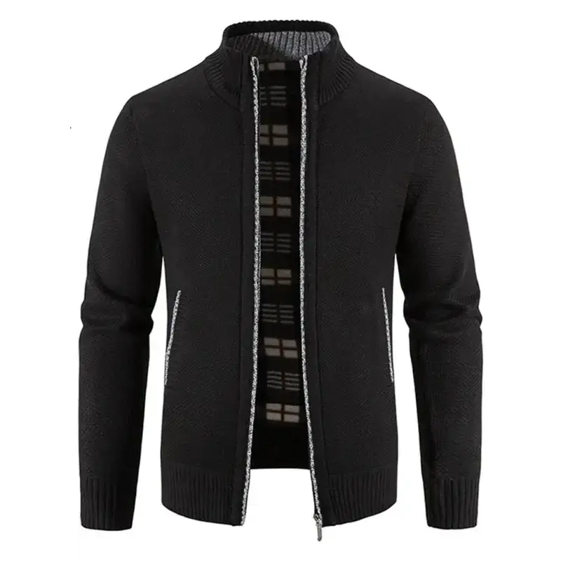 Men's casual stand collar knitted jacket Nexellus