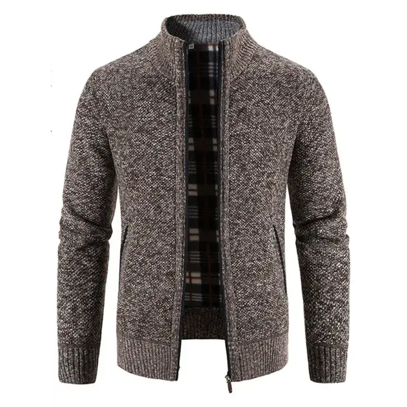 Men's casual stand collar knitted jacket Nexellus