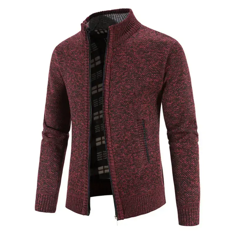 Men's casual stand collar knitted jacket Nexellus