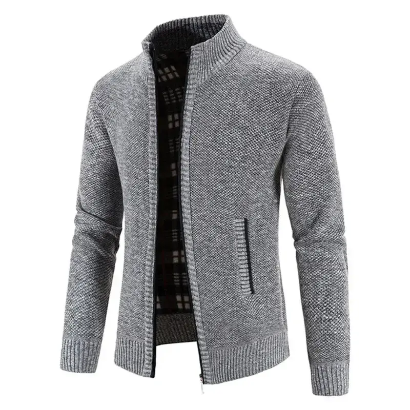 Men's casual stand collar knitted jacket Nexellus