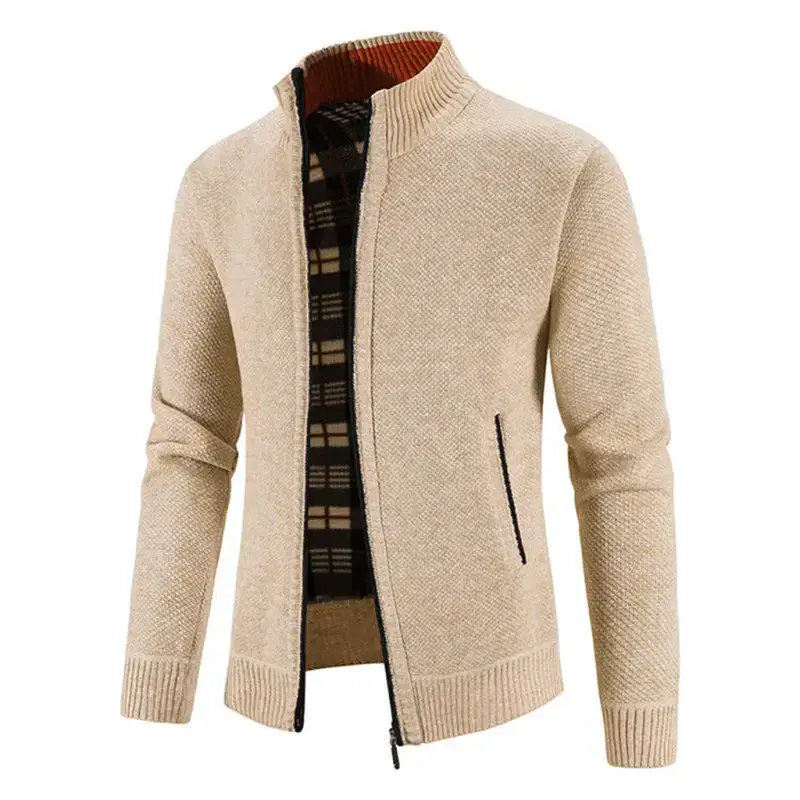 Men's casual stand collar knitted jacket Nexellus