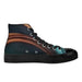 Mens classic black high top canvas shoes Nexellus