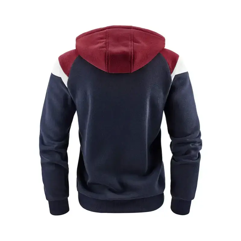 Men's color block contrast fashion sweatshirt casual sports top Nexellus