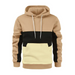 Men's colour block colour contrast long sleeve hooded sweatshirt Nexellus