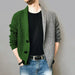 Men's colour block single breasted casual knit cardigan Nexellus