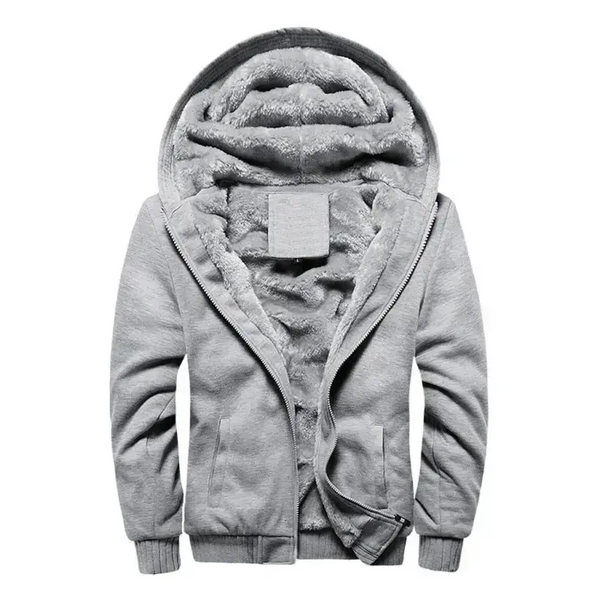 Men’s combo color faux fur lined zip up hoodie Nexellus