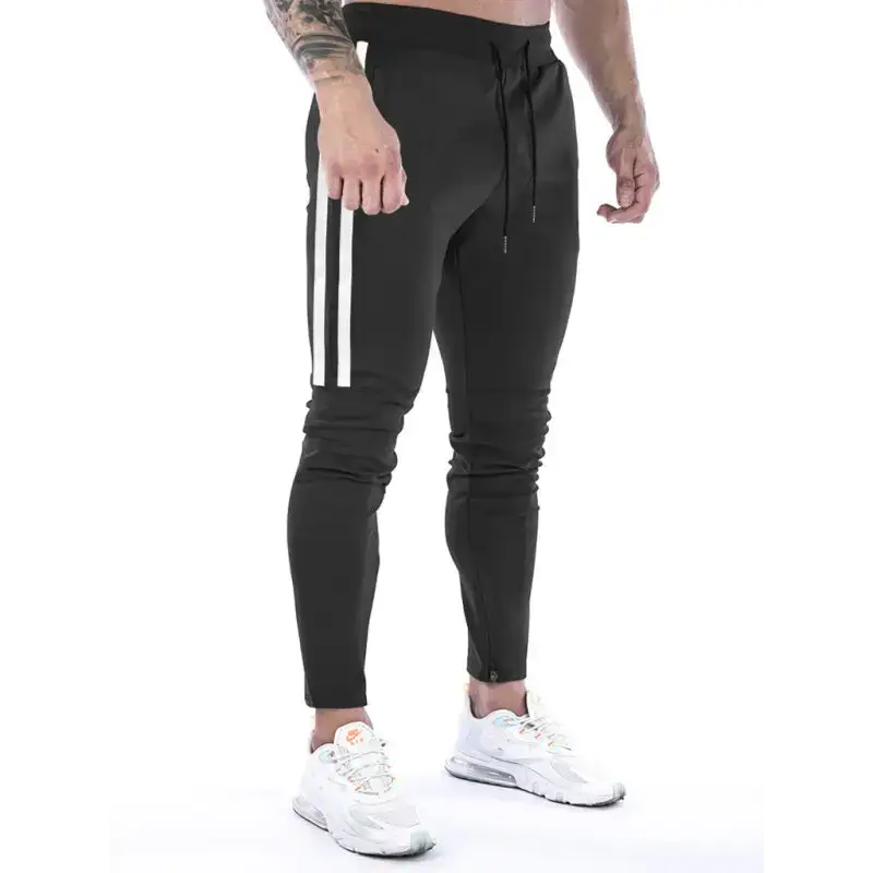 Men's contrasting stripe zippered training sweatpants Nexellus