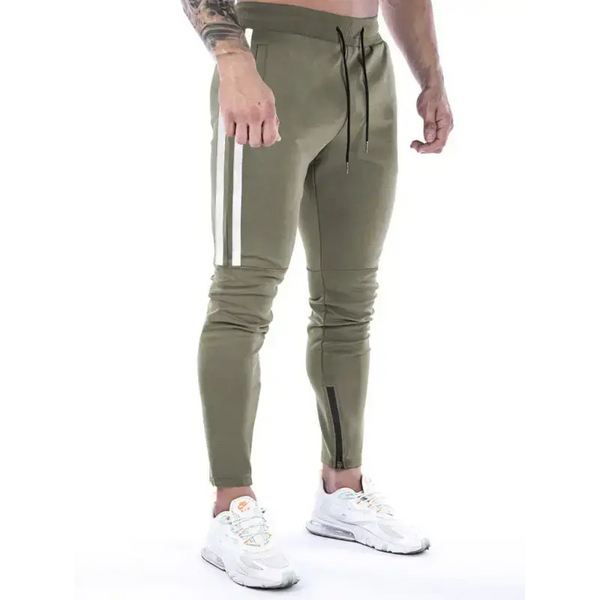 Men's contrasting stripe zippered training sweatpants Nexellus