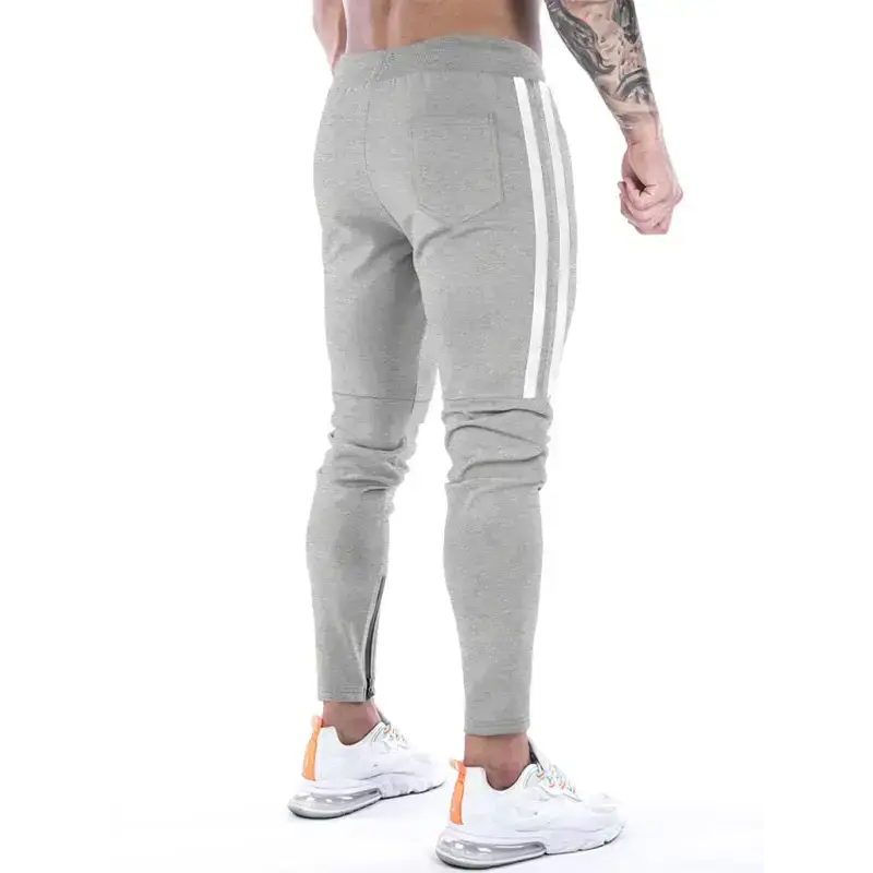 Men's contrasting stripe zippered training sweatpants Nexellus