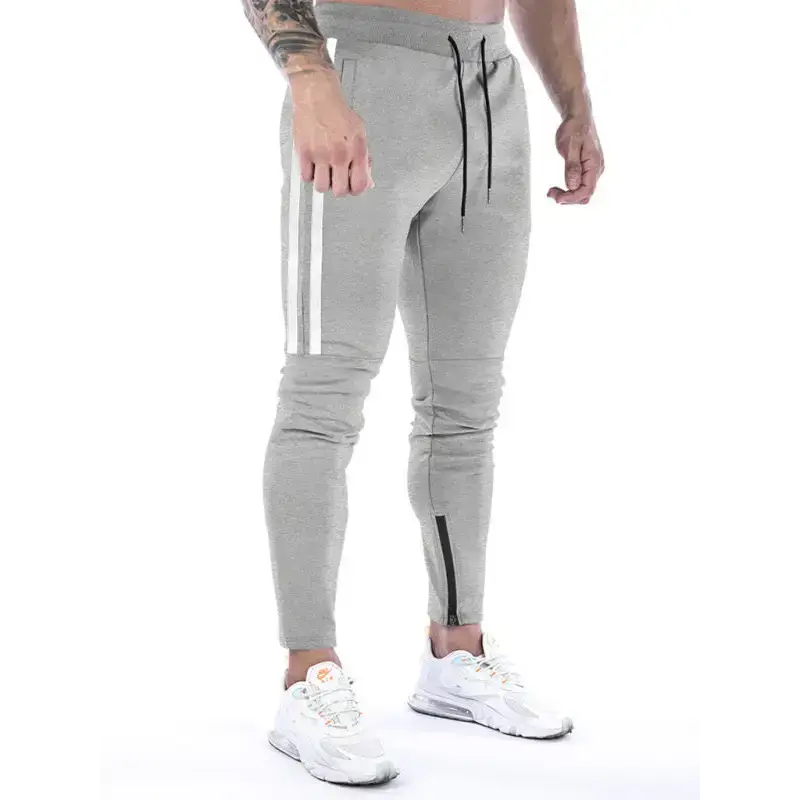 Men's contrasting stripe zippered training sweatpants Nexellus