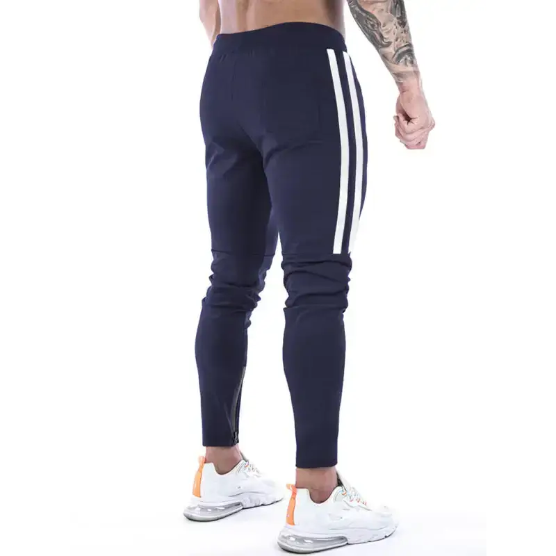 Men's contrasting stripe zippered training sweatpants Nexellus