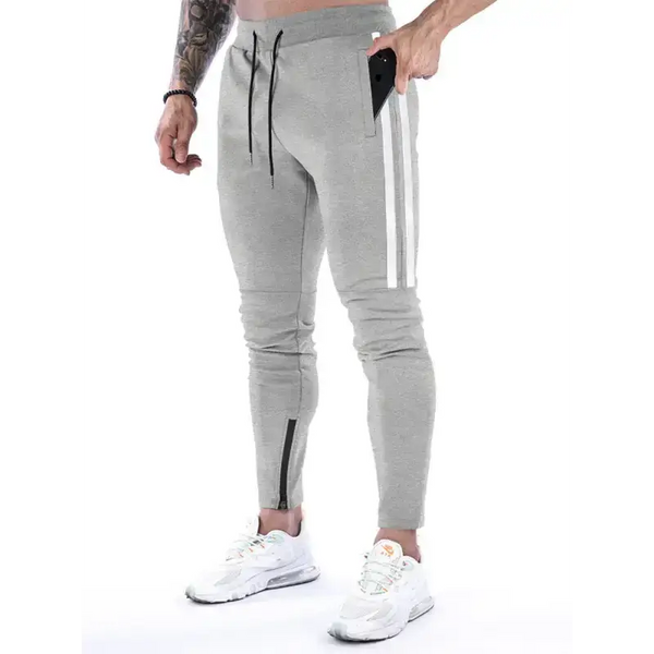 Men's contrasting stripe zippered training sweatpants Nexellus