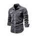 Men's corduroy slim-fit casual long-sleeve shirt Nexellus