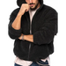 Men's double-sided arctic velvet hooded solid colour warm zipper Nexellus