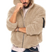 Men's double-sided arctic velvet hooded solid colour warm zipper Nexellus