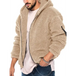 Men's double-sided arctic velvet hooded solid colour warm zipper Nexellus