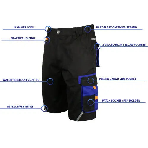 Mens dw63 cordura durable cargo pro work shorts