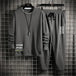 Men's Fashion Alphabet Round Neck Sweater Casual Suit Nexellus