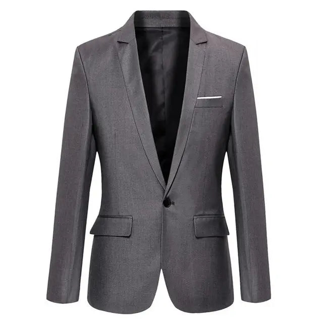 Men's Fashion Blazer Slim Fit Casual Solid Color Masculine Style in Sizes M-6XL Nexellus