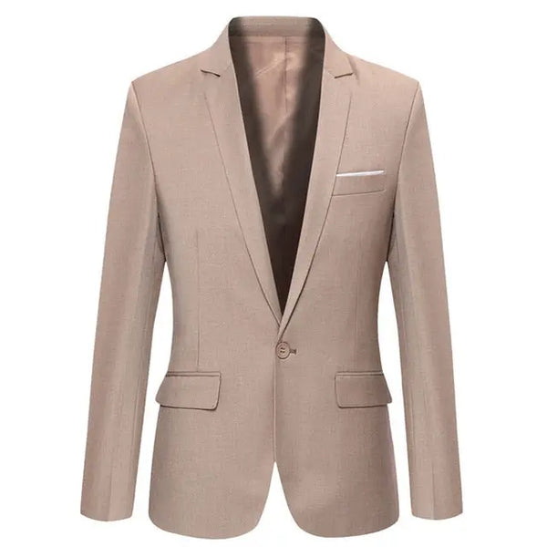 Men's Fashion Blazer Slim Fit Casual Solid Color Masculine Style in Sizes M-6XL Nexellus