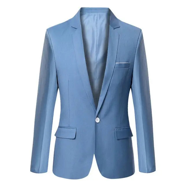 Men's Fashion Blazer Slim Fit Casual Solid Color Masculine Style in Sizes M-6XL Nexellus