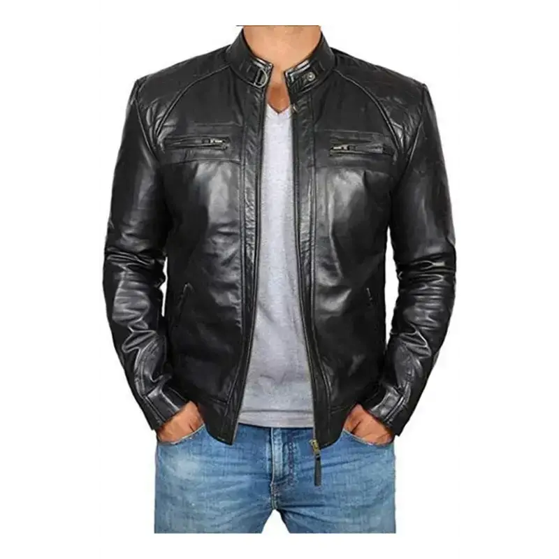 Men's fashion classic leather jacket Nexellus