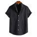 Men's fashion trend casual striped short sleeve shirt Nexellus