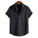 Men's fashion trend casual striped short sleeve shirt Nexellus