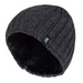 Mens fleece lined thermal winter warm beanie hat