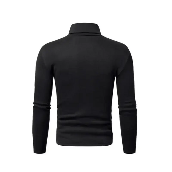 Men's fleece pullover turtleneck knitted top Nexellus