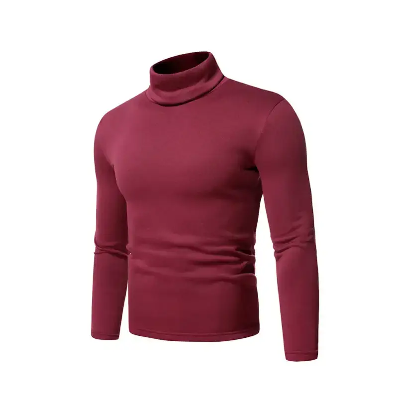 Men's fleece pullover turtleneck knitted top Nexellus