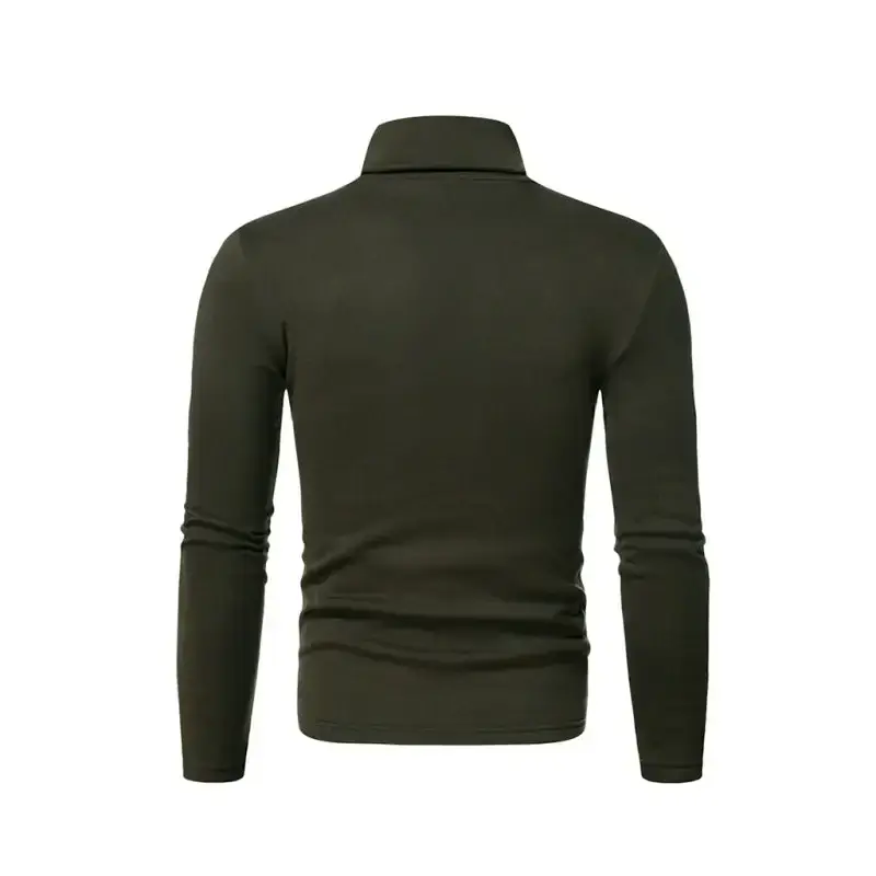 Men's fleece pullover turtleneck knitted top Nexellus