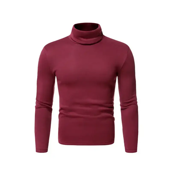 Men's fleece pullover turtleneck knitted top Nexellus