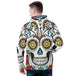 Mens flowery skull hoodie Nexellus