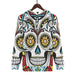 Mens flowery skull hoodie Nexellus