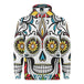 Mens flowery skull hoodie Nexellus