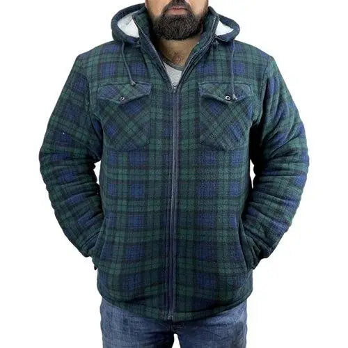 Mens game r5056 richmond sherpa shirt - Green / L