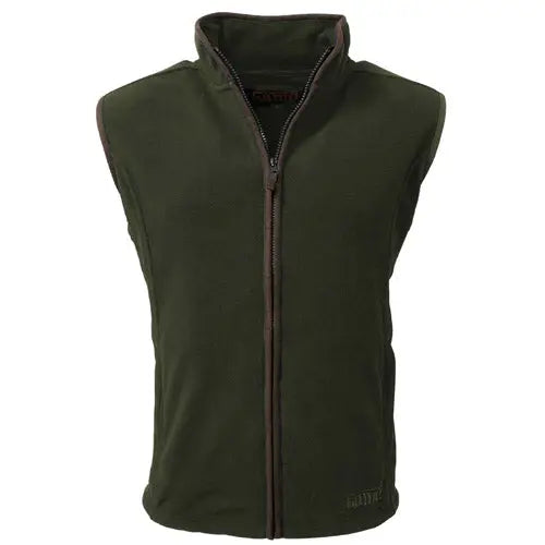 Mens game stanton fleece gilet - FOREST GREEN / L