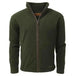 Mens game stanton fleece jacket - FOREST GREEN / XL