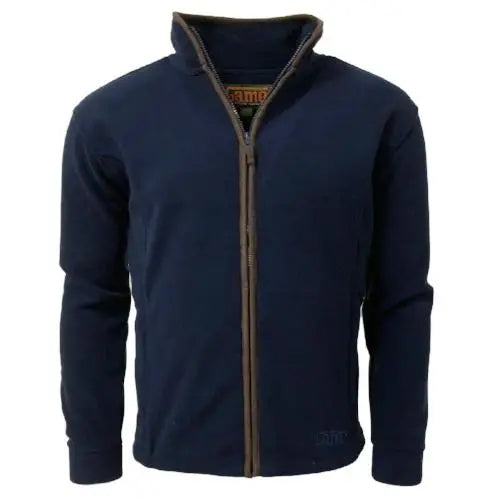 Mens game stanton fleece jacket - NAVY / XXL